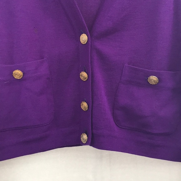 VINTAGE PORTS INTERNATIONAL Wool Cardigan - Picture 6 of 15